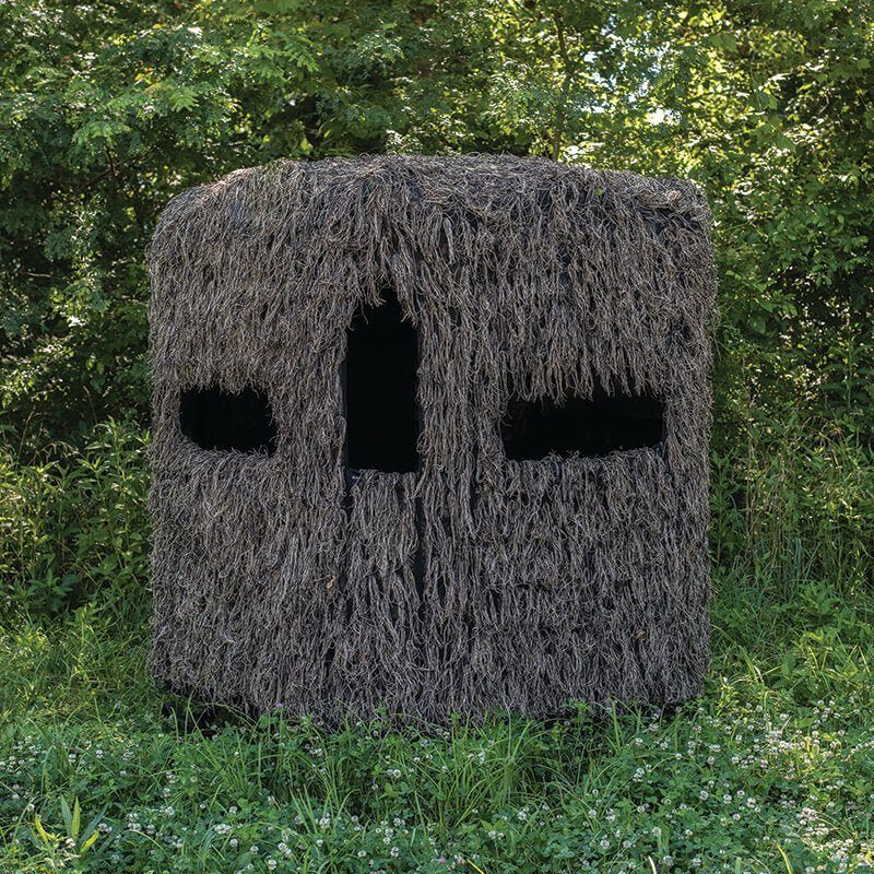 Hay-Bale Ground Blind 6'×6'